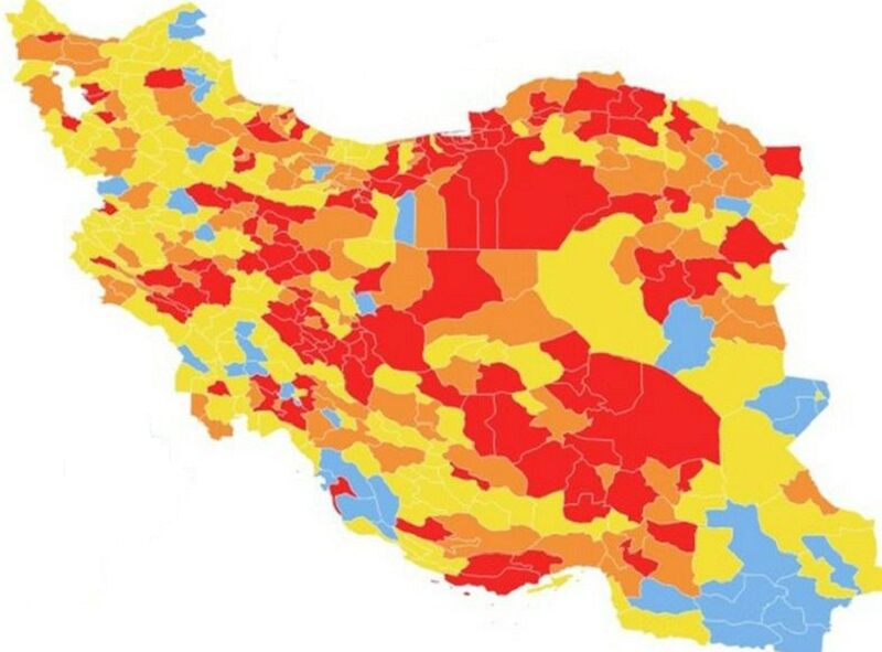 مناطق قرمز کرونایی خراسان شمالی به پنج شهرستان افزایش یافت