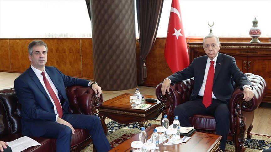 دیدار وزیر خارجه اسرائیل و اردوغان در آنکارا