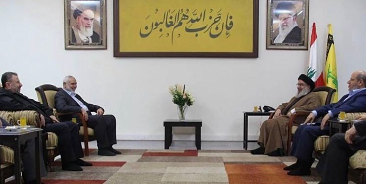 اسماعیل هنیه با سید حسن نصرالله در لبنان دیدار کرد