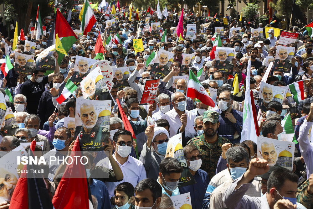 برگزاری راهپیمایی روز قدس در خراسان شمالی