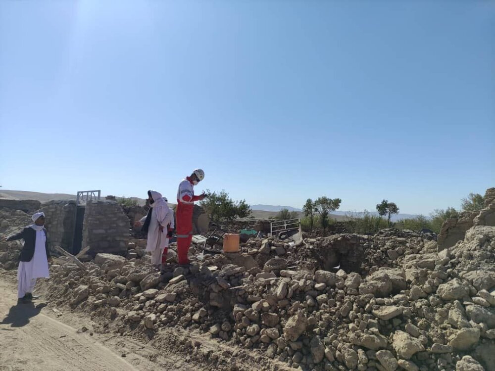 پایان عملیات ۳ روزه جمعیت هلال احمر خراسان شمالی در مناطق زلزله زده افغانستان