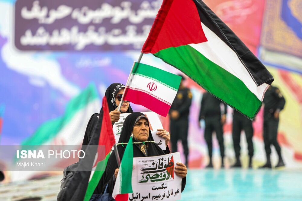 برگزاری راهپیمایی حمایت از مردم فلسطین در بجنورد