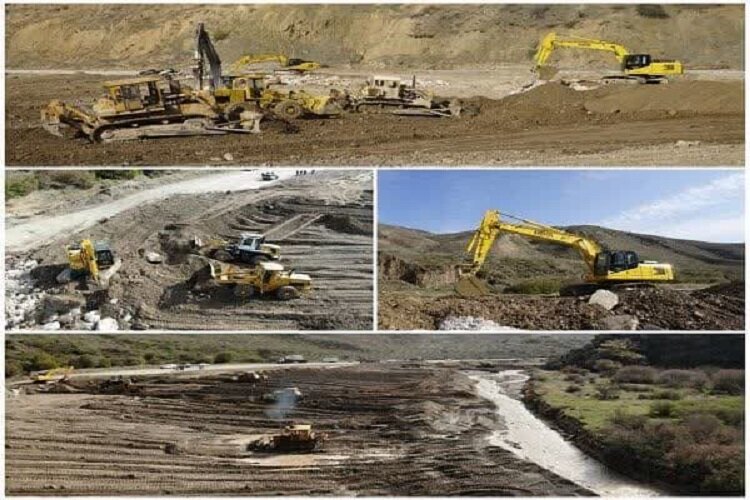 اجرای ۴۰ هزار مترمکعب عملیات خاکی ساخت دریواسیون در سیل‌بردگی محور چمن بید – جنگل گلستان