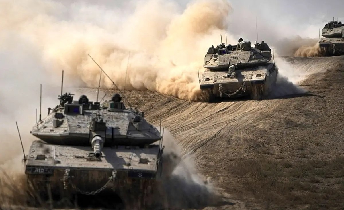تجاوز ده‌ها تانک اسرائیلی به جنوب نوار غزه