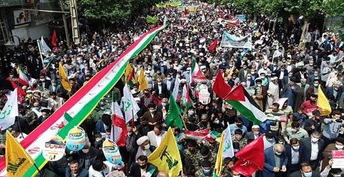 مردم ایران بار دیگر حمایت خود را از مردم فلسطین تا آزادی قدس فریاد زدند