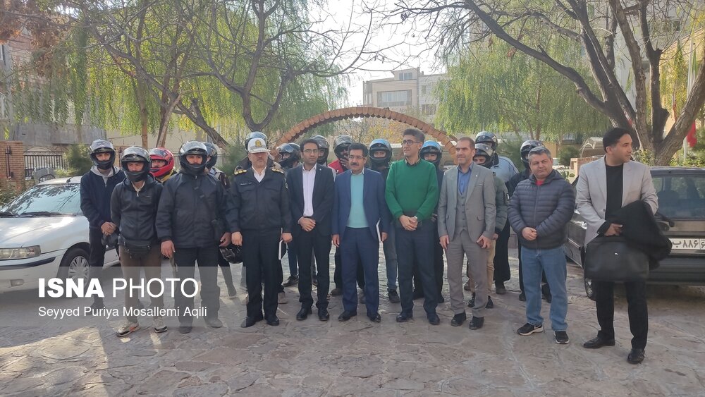 ۷۰ موتورسوار قانون‌مدار بجنوردی تقدیر شدند