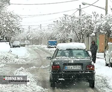 بارش برف خراسان شمالی/ ماشین های برف روبی در برخی نقاط وارد عمل شدند