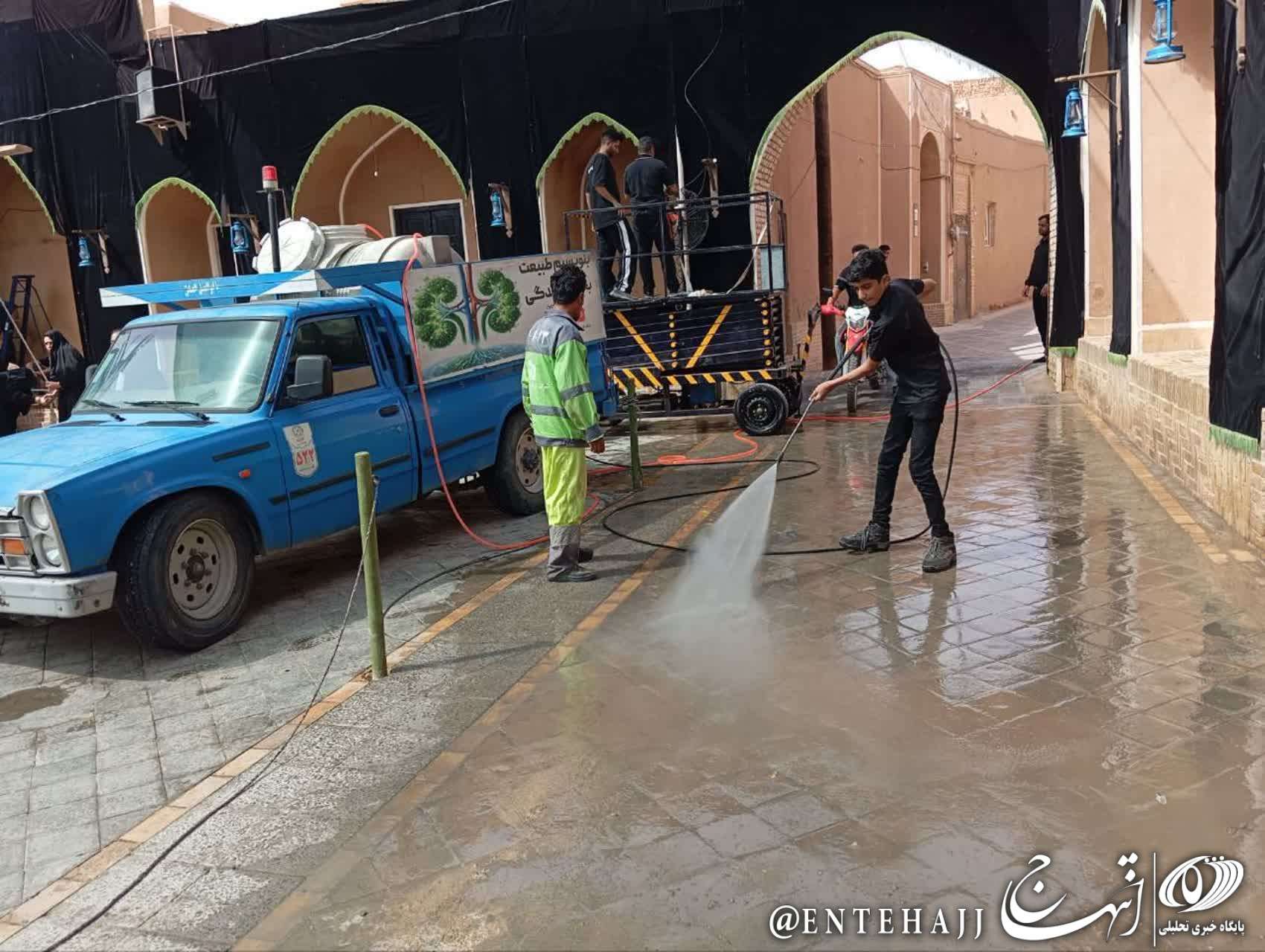 فعالیت بی وقفهی خدمات شهری شهرداری یزد در ایام محرم