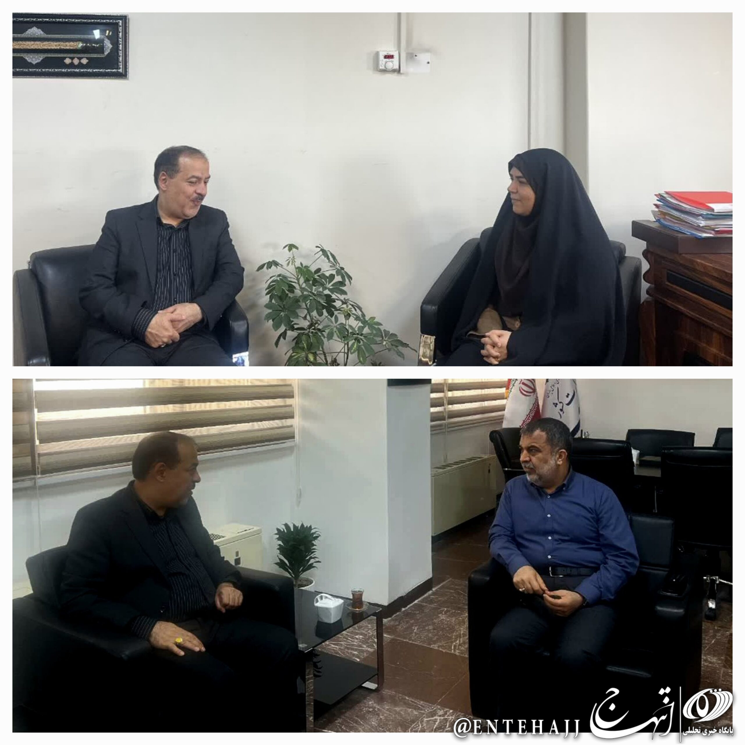 پیگیری مطالبات کارکنان و ارتقای منابع انسانی در نشست معاون استاندار یزد با معاون وزیر کشور