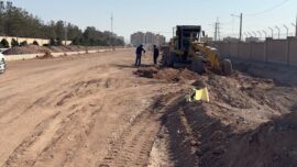 پیشرفت عملیات عمرانی در بلوار دکتر اسلامی ندوشن؛ هدایت آب‌های سطحی اولویت شهرداری منطقه سه یزد